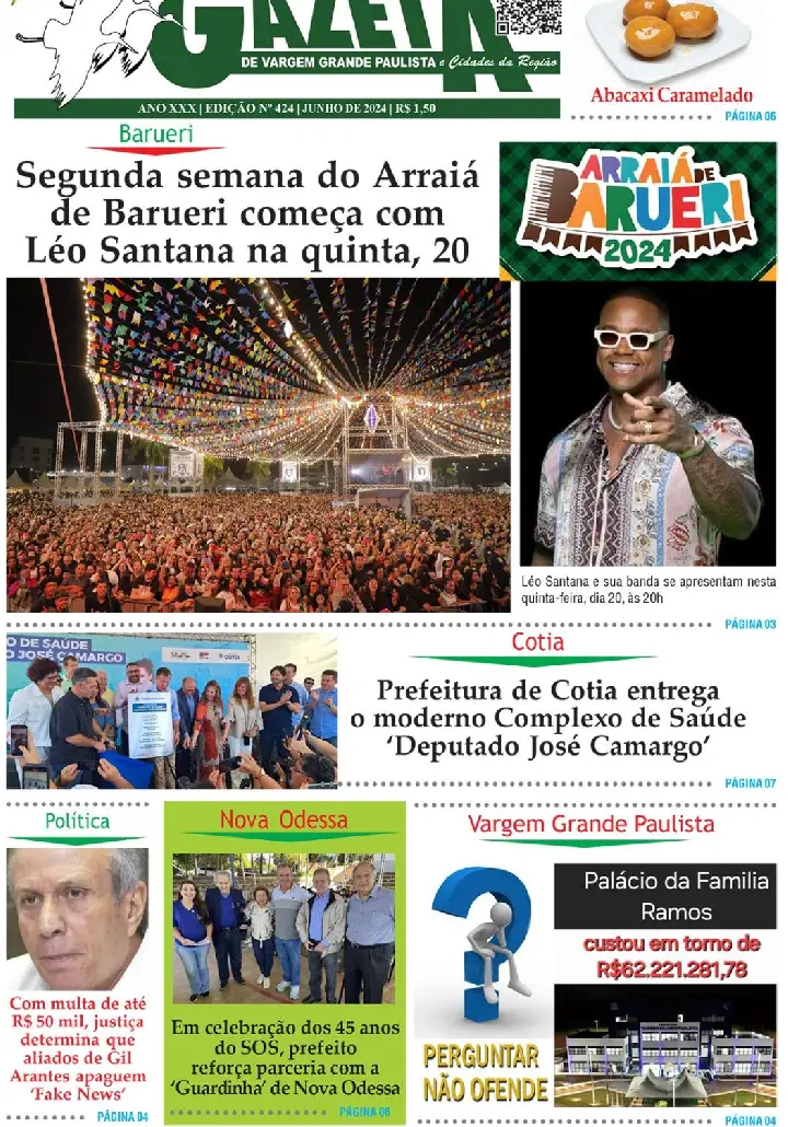 Gazeta de Vargem Grande Paulista ed 424 jun. 2024