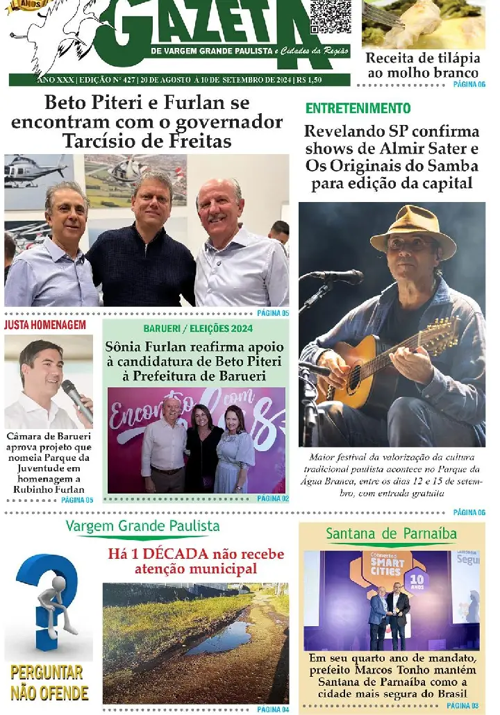Gazeta de Vargem Grande Paulista ed 427 set. 2024