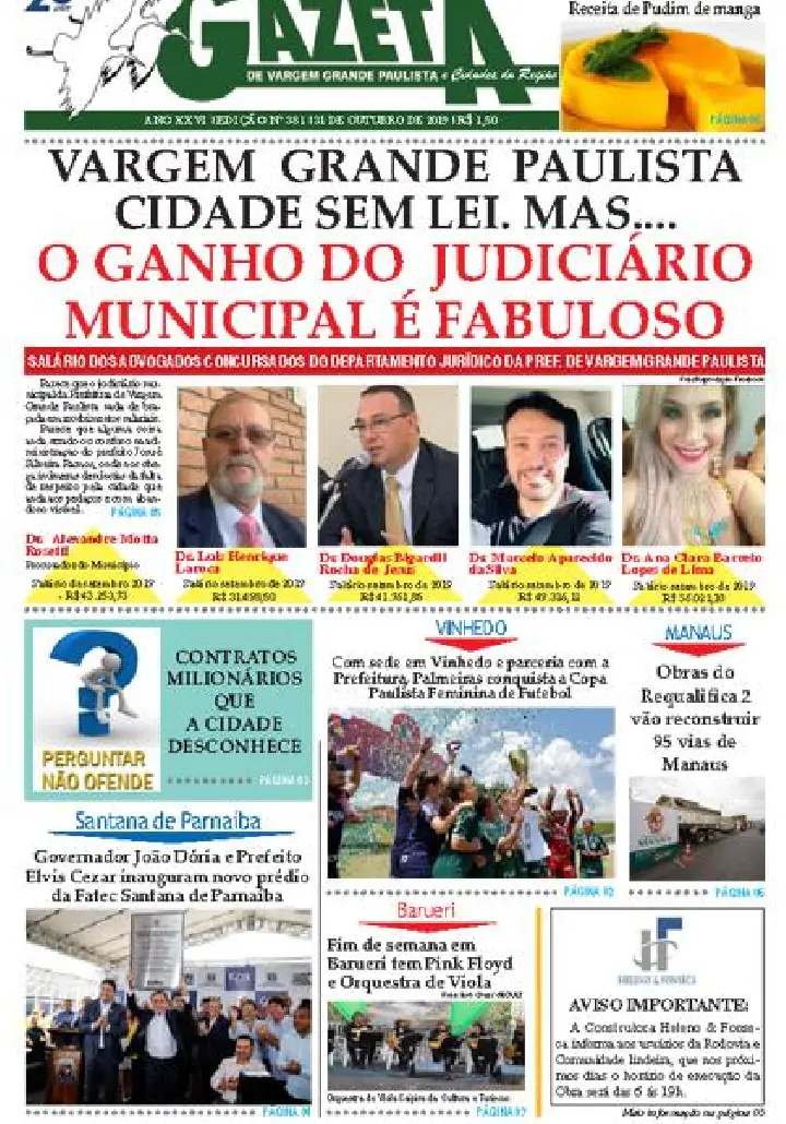 Jornal Gazeta Vargem Grande ed 381