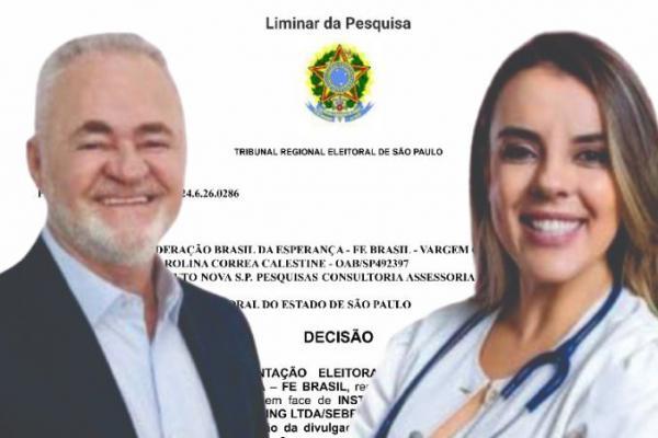 Justiça determina a suspensão da divulgação de pesquisa fraudulenta pelo grupo político da pré-candidata a prefeita de Josué Ramos, a médica Larissa Canavez