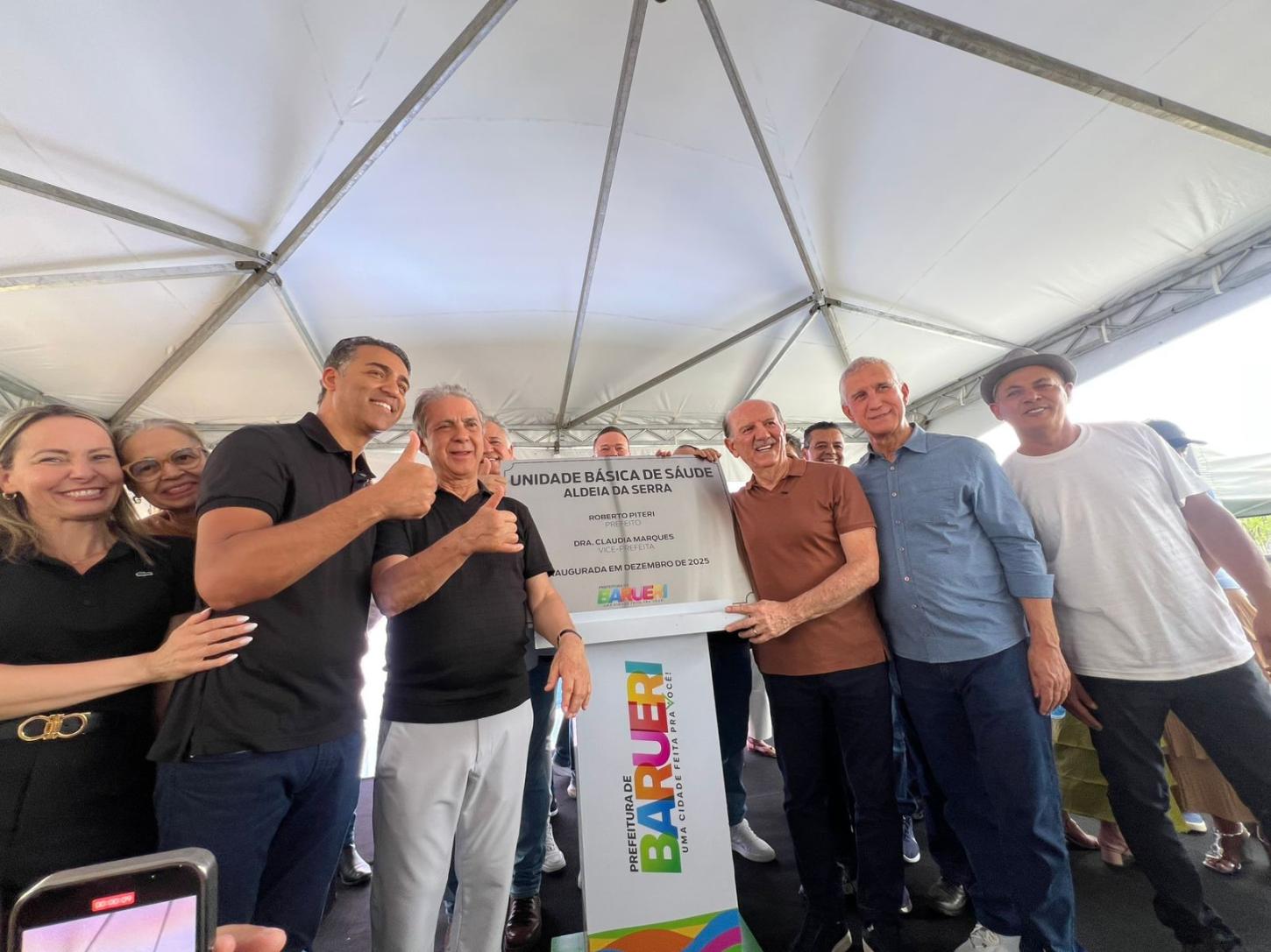 Barueri: UBS da Aldeia da Serra é inaugurada pelo prefeito Beto Piteri